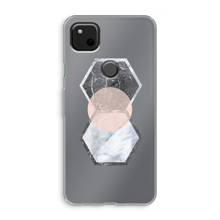 Creatieve toets: Google Pixel 4a Transparant Hoesje