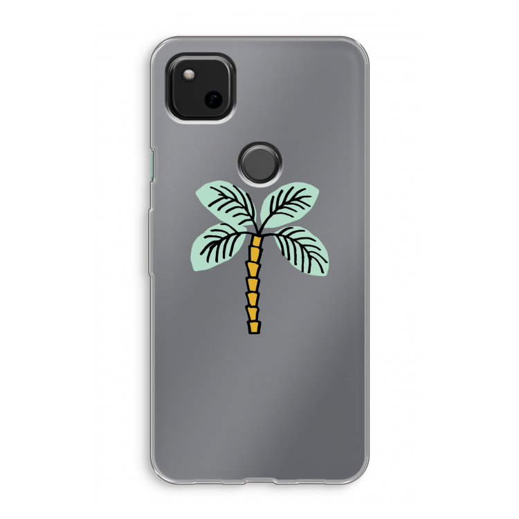 Palmboom: Google Pixel 4a Transparant Hoesje