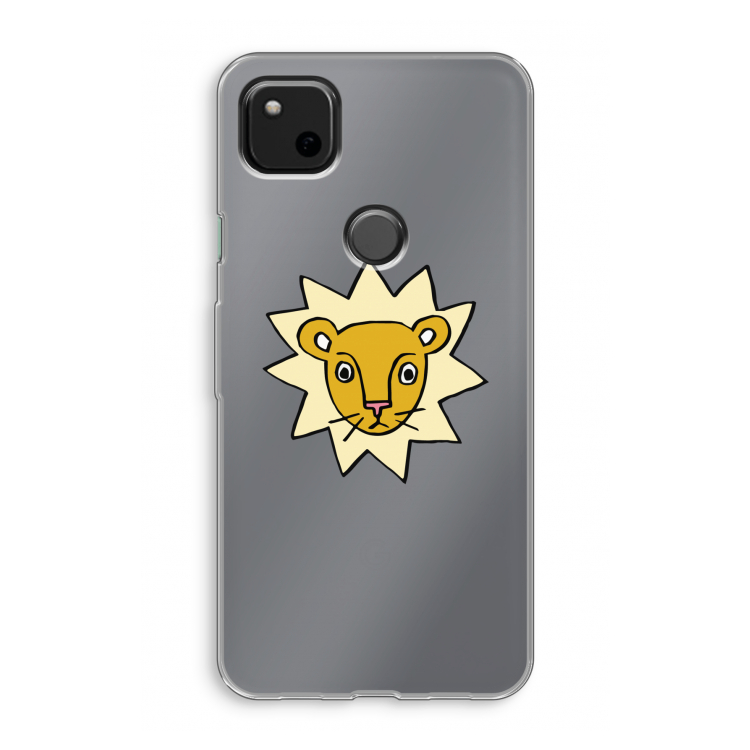 Kleine leeuw: Google Pixel 4a Transparant Hoesje