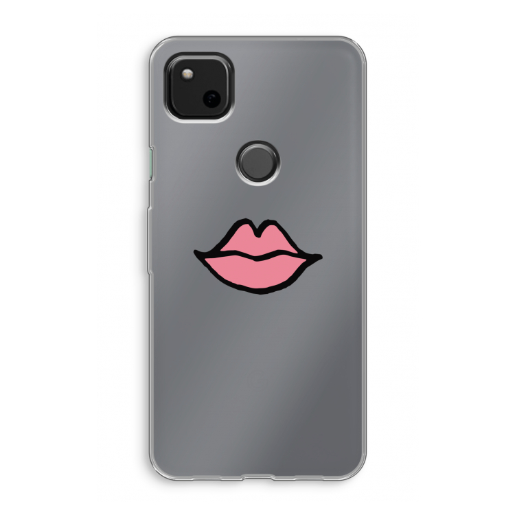 Kusje: Google Pixel 4a Transparant Hoesje