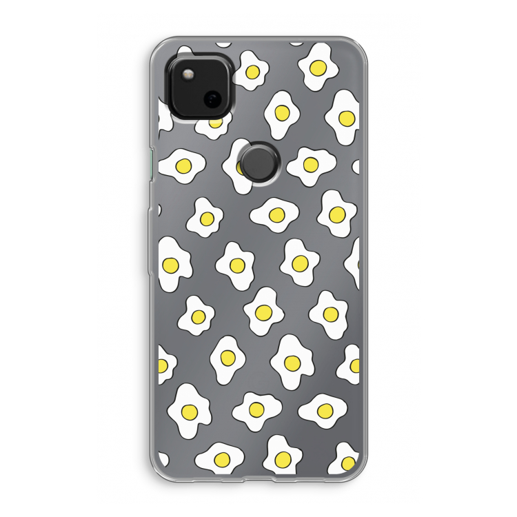 Spiegeleitjes: Google Pixel 4a Transparant Hoesje