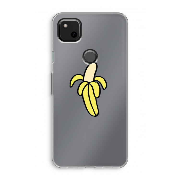 Banana: Google Pixel 4a Transparant Hoesje