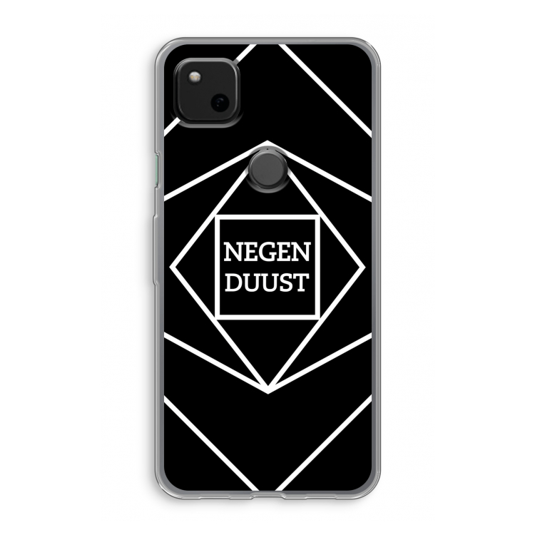 Negenduust geometrisch: Google Pixel 4a Transparant Hoesje
