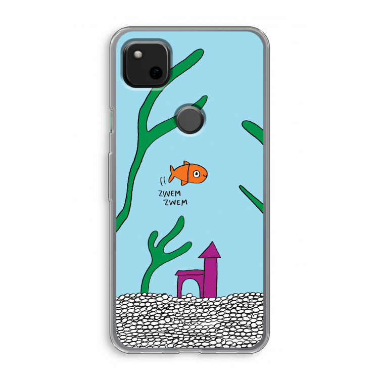 Aquarium: Google Pixel 4a Transparant Hoesje