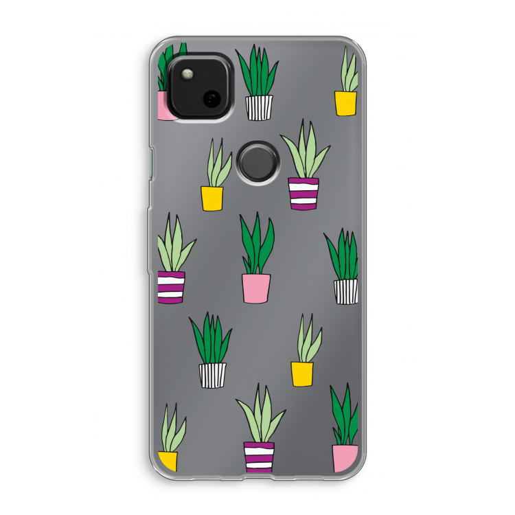 Sanseveria: Google Pixel 4a Transparant Hoesje