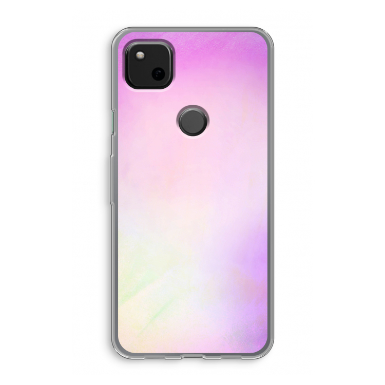 Flow mist pastel: Google Pixel 4a Transparant Hoesje