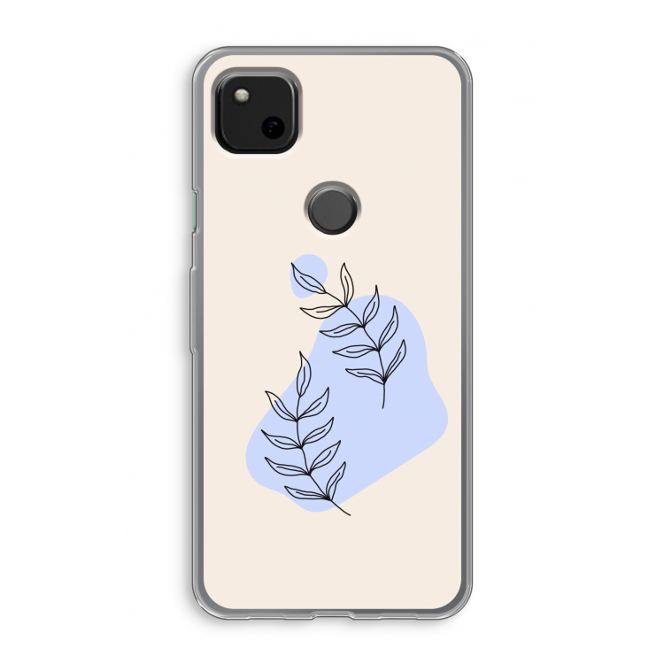 Leaf me if you can: Google Pixel 4a Transparant Hoesje