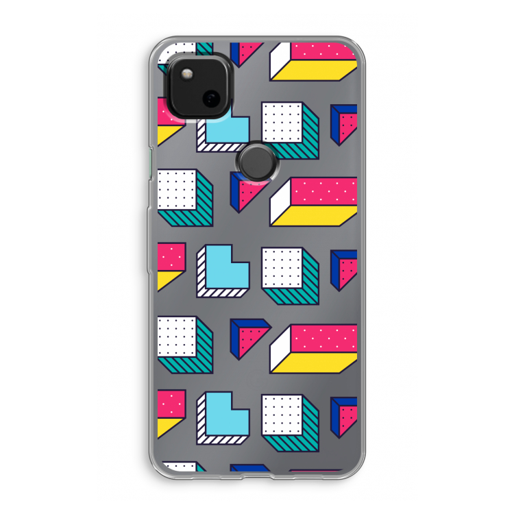 8-bit N°7: Google Pixel 4a Transparant Hoesje