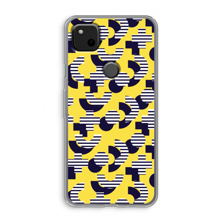 8-bit N°3: Google Pixel 4a Transparant Hoesje