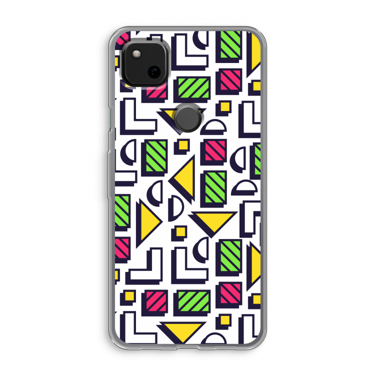 8-bit N°4: Google Pixel 4a Transparant Hoesje