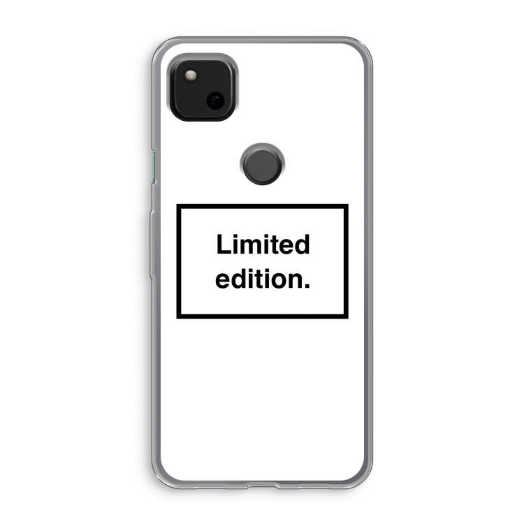Limited edition: Google Pixel 4a Transparant Hoesje