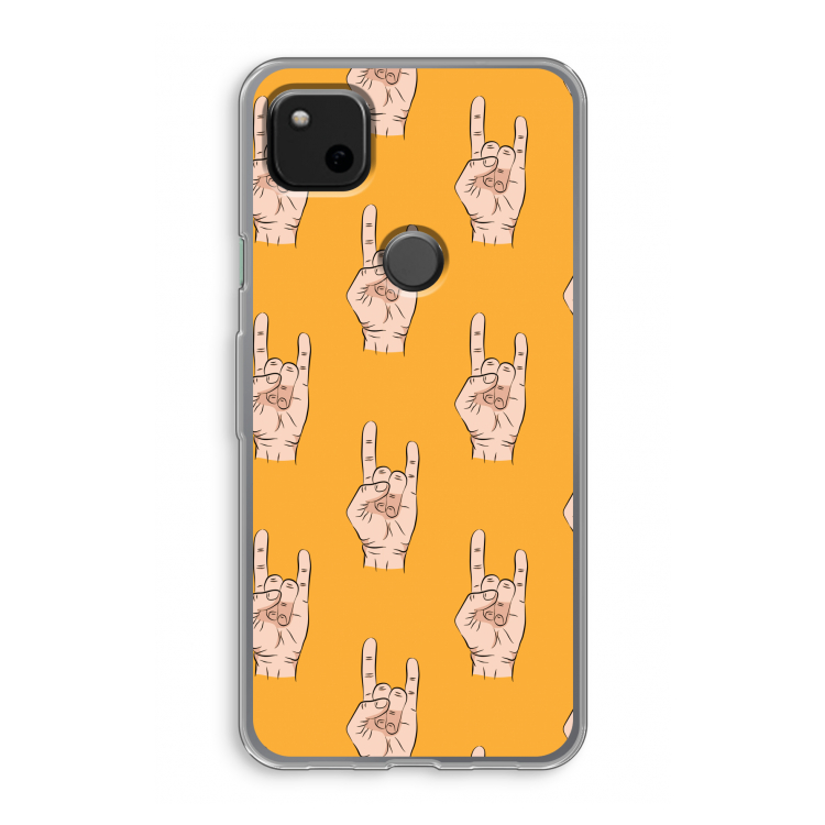 Rock: Google Pixel 4a Transparant Hoesje
