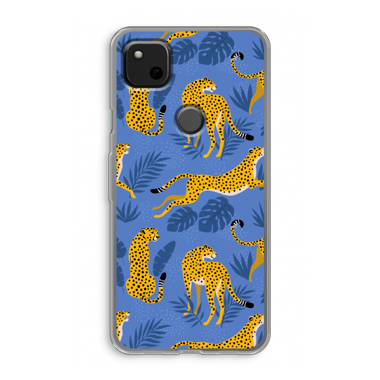 Luipaard: Google Pixel 4a Transparant Hoesje