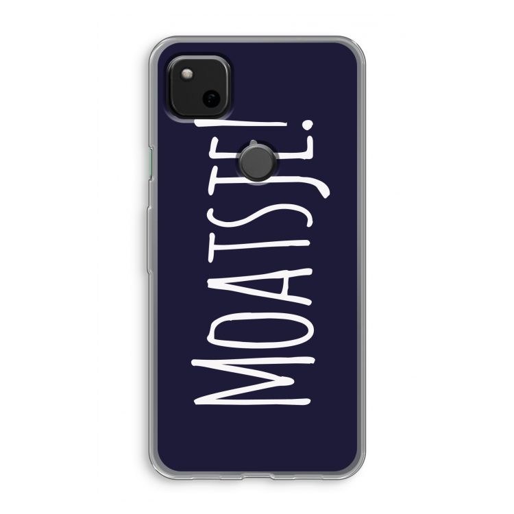 Moatsje!: Google Pixel 4a Transparant Hoesje