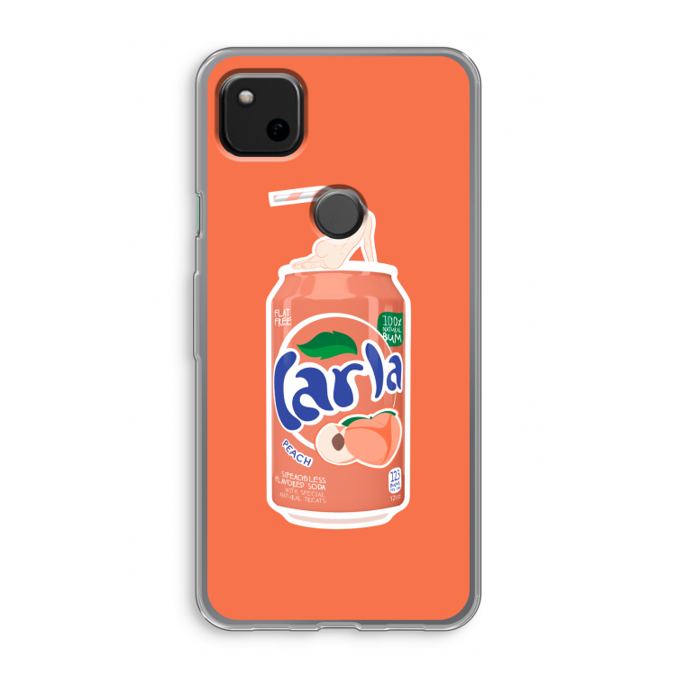 S(peach)less: Google Pixel 4a Transparant Hoesje