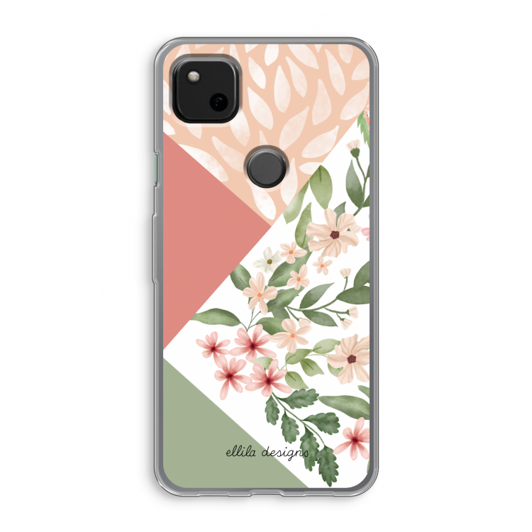 Sweet heaven geometrics: Google Pixel 4a Transparant Hoesje