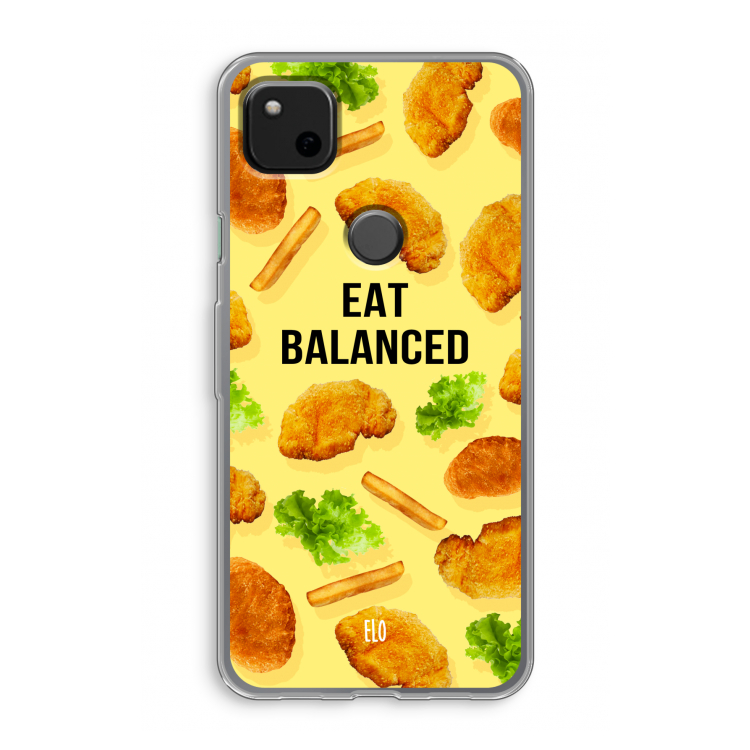 Eat Balanced: Google Pixel 4a Transparant Hoesje