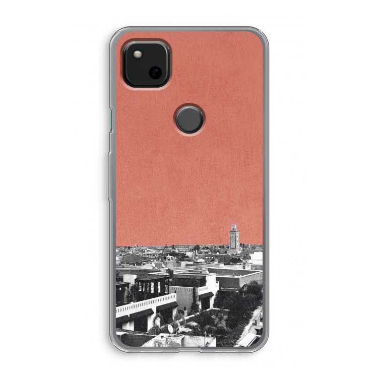 Marrakech Skyline : Google Pixel 4a Transparant Hoesje