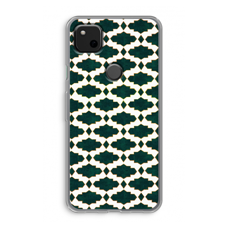 Moroccan tiles: Google Pixel 4a Transparant Hoesje