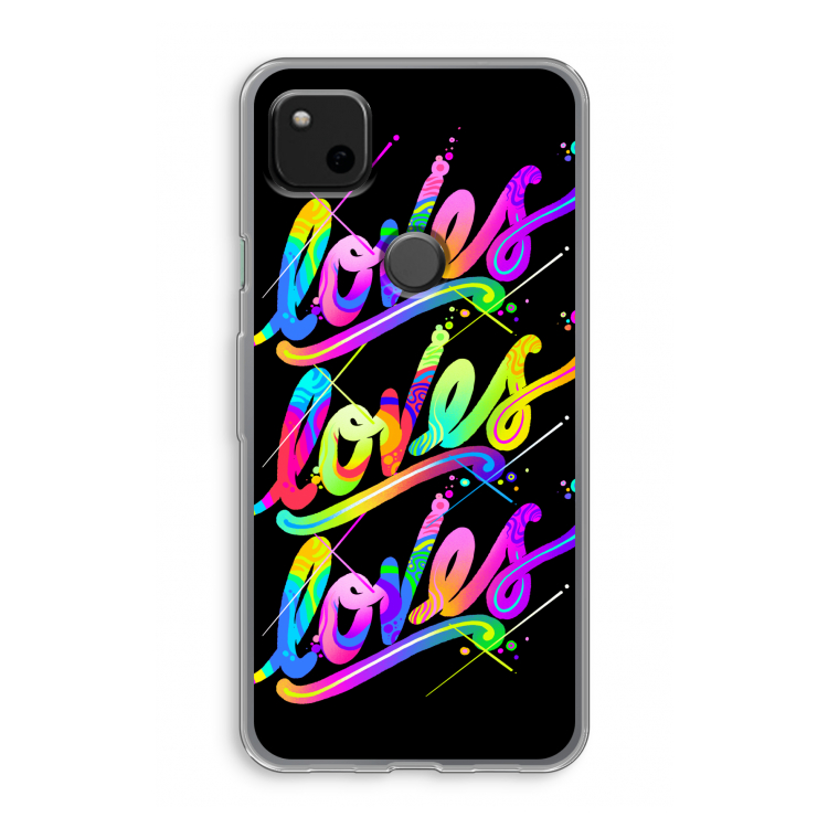 Loves: Google Pixel 4a Transparant Hoesje
