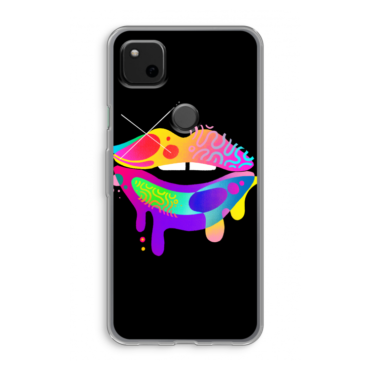 Lip Palette: Google Pixel 4a Transparant Hoesje