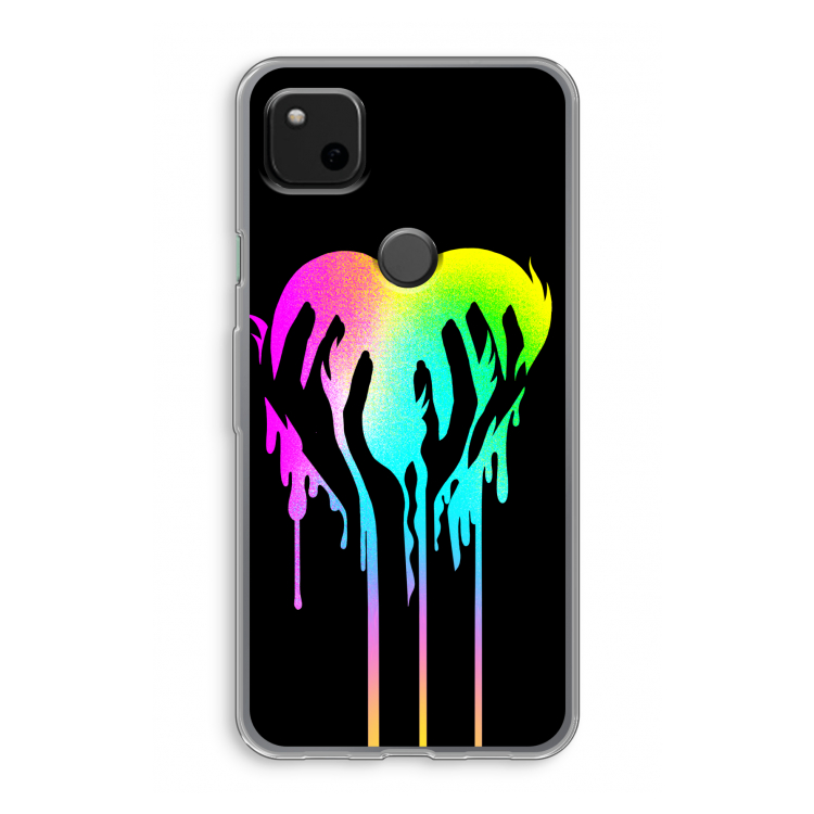 Hold My Heart: Google Pixel 4a Transparant Hoesje