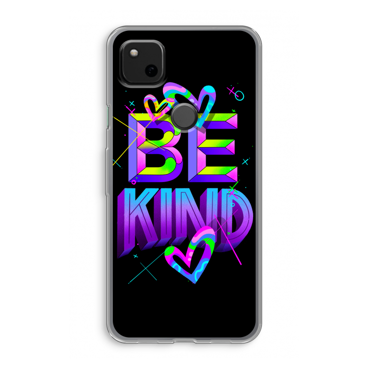 Be Kind: Google Pixel 4a Transparant Hoesje