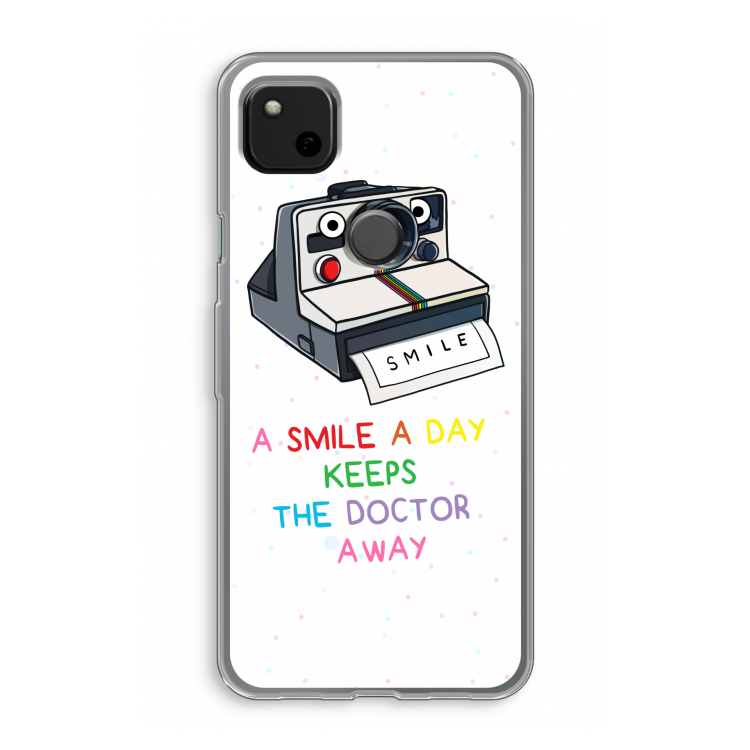 Smile: Google Pixel 4a Transparant Hoesje