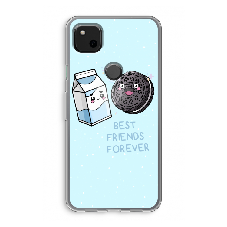 Best Friend Forever: Google Pixel 4a Transparant Hoesje