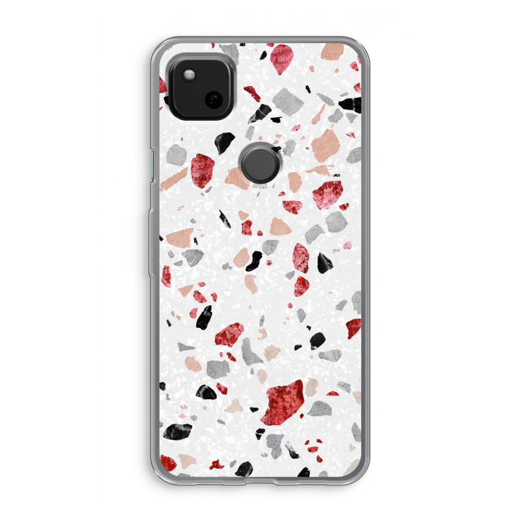 Terrazzo N°12: Google Pixel 4a Transparant Hoesje