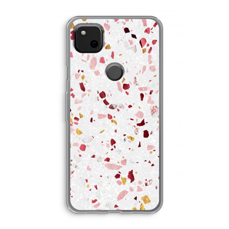 Terrazzo N°9: Google Pixel 4a Transparant Hoesje