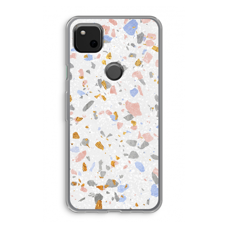 Terrazzo N°8: Google Pixel 4a Transparant Hoesje