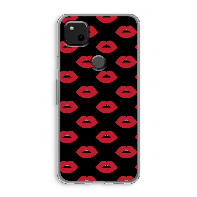 Lips: Google Pixel 4a Transparant Hoesje