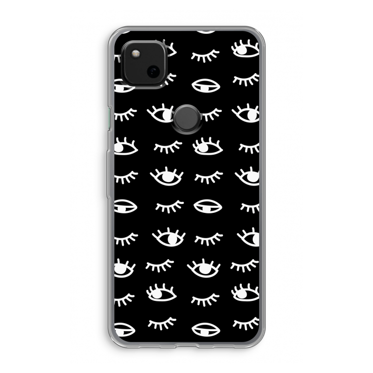 Eye pattern #3: Google Pixel 4a Transparant Hoesje