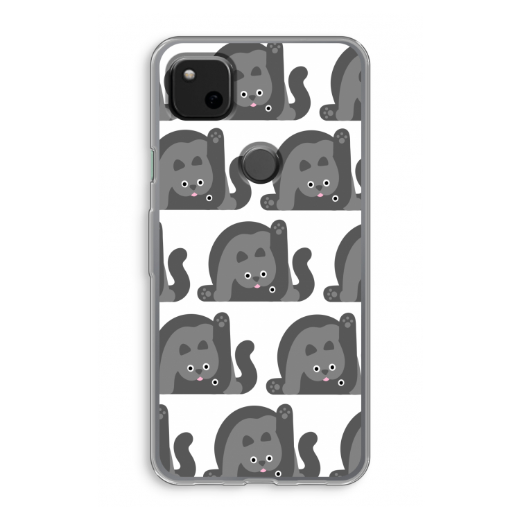 Cats: Google Pixel 4a Transparant Hoesje