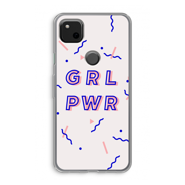 GRL PWR: Google Pixel 4a Transparant Hoesje