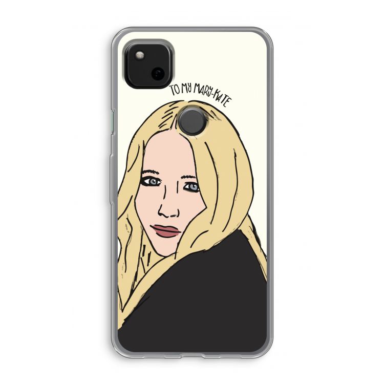 Mary Kate: Google Pixel 4a Transparant Hoesje