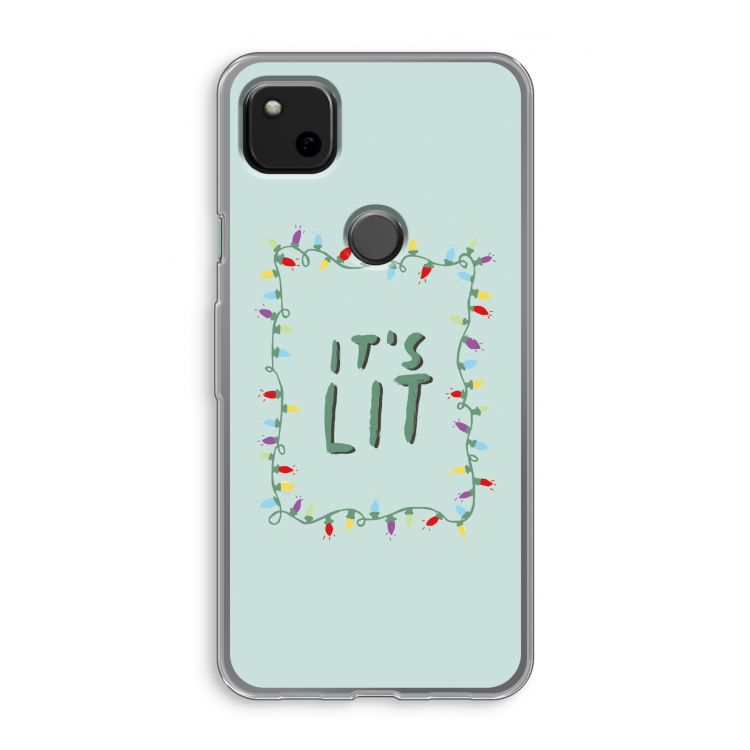 It's Lit: Google Pixel 4a Transparant Hoesje