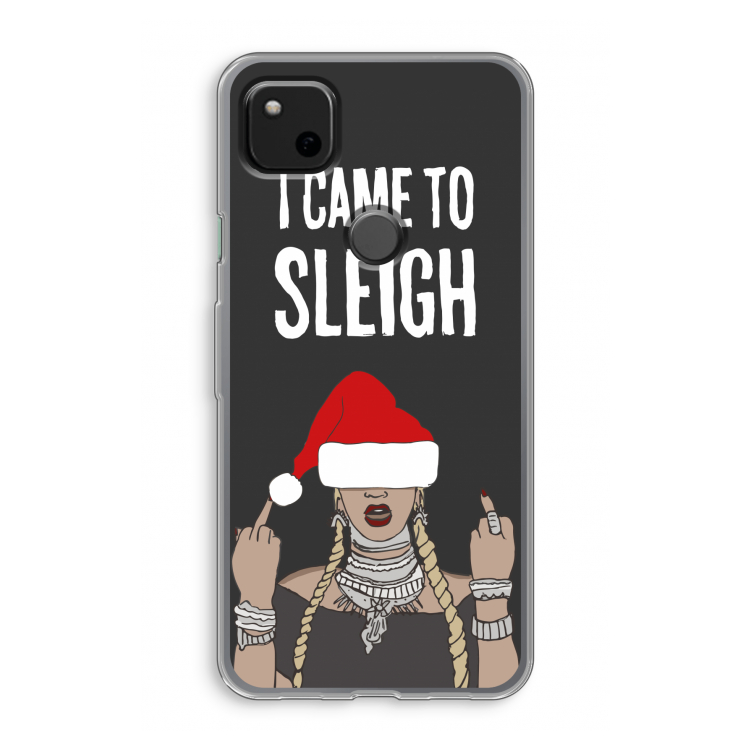 Came To Sleigh: Google Pixel 4a Transparant Hoesje