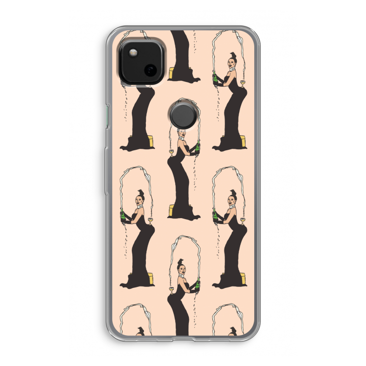 Pop Some Kim: Google Pixel 4a Transparant Hoesje