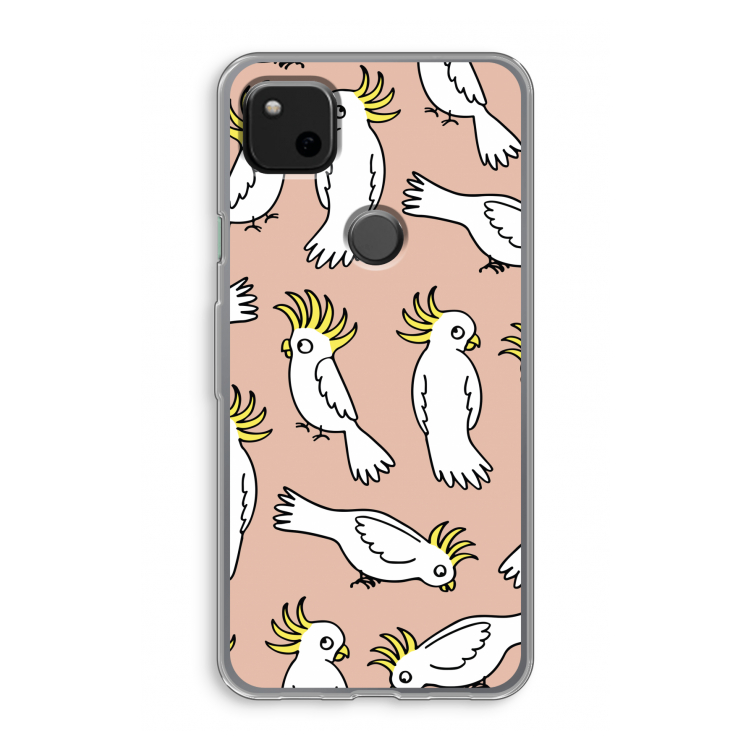 Papegaai: Google Pixel 4a Transparant Hoesje