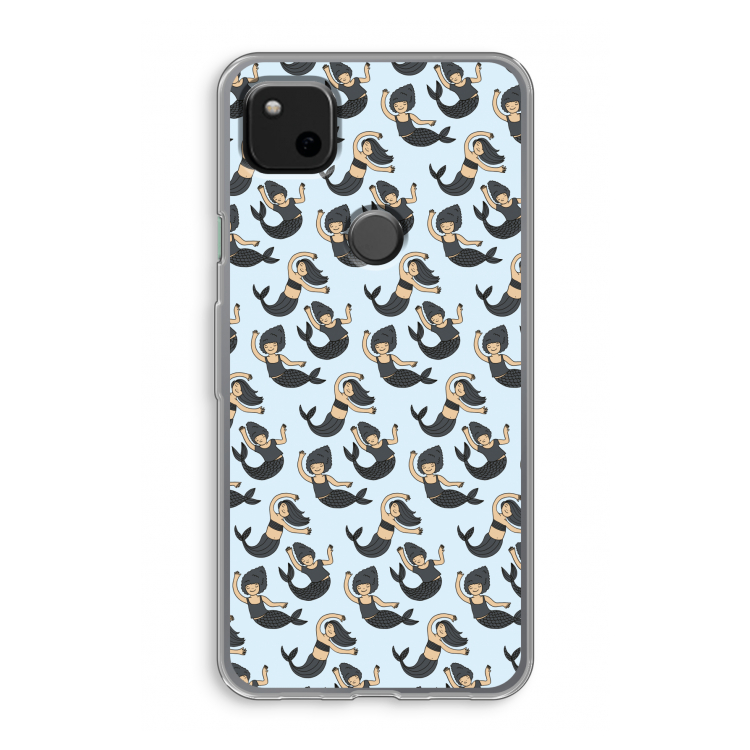 Zeemeermin: Google Pixel 4a Transparant Hoesje