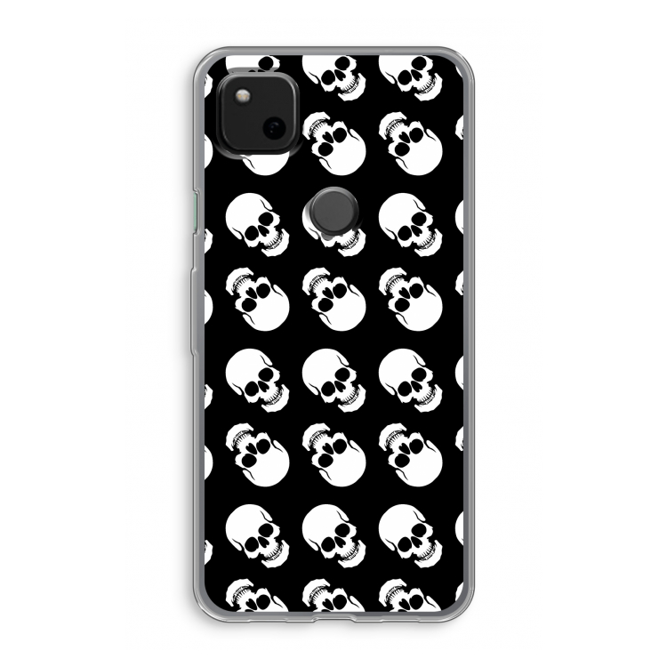 Musketon Skulls: Google Pixel 4a Transparant Hoesje