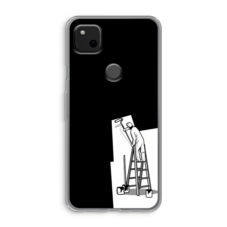 Musketon Painter: Google Pixel 4a Transparant Hoesje