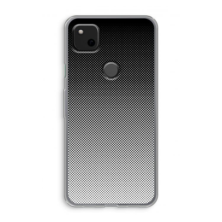Musketon Halftone: Google Pixel 4a Transparant Hoesje
