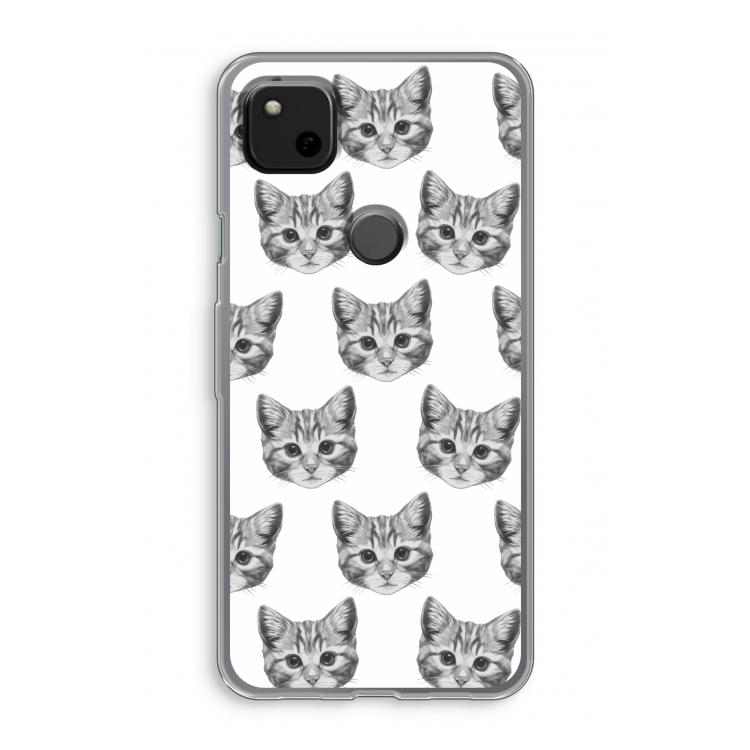 Kitten: Google Pixel 4a Transparant Hoesje