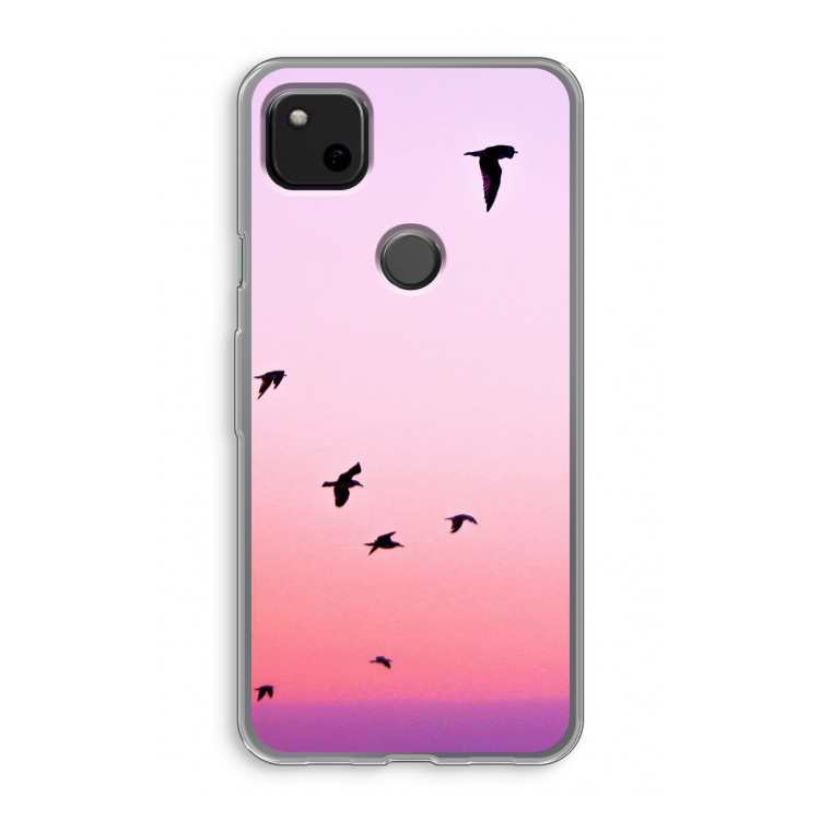 Fly away: Google Pixel 4a Transparant Hoesje