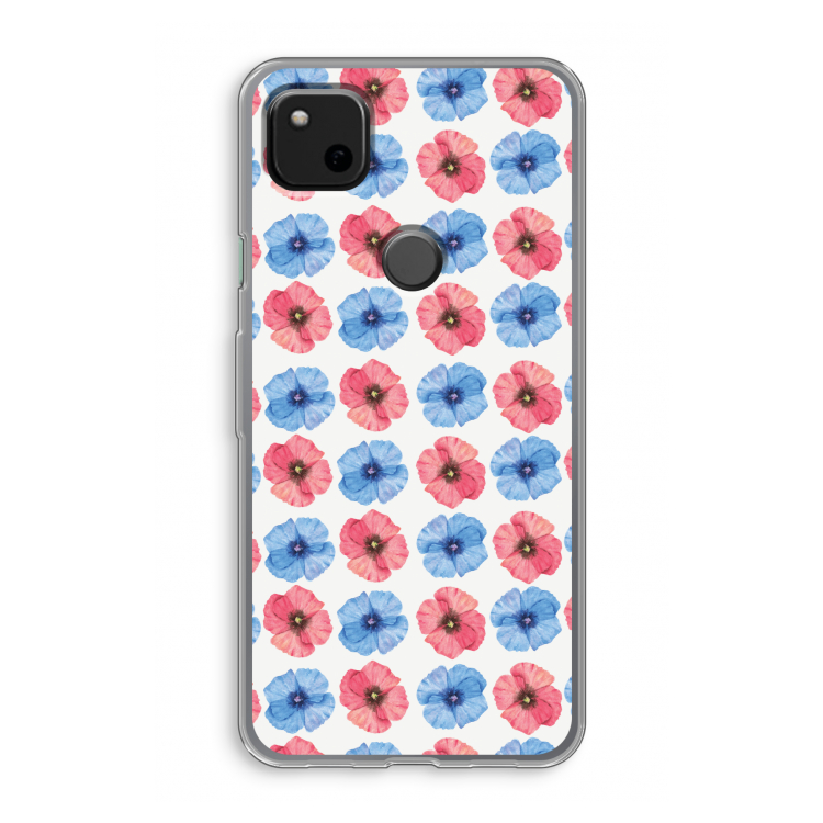 Klaproosjes: Google Pixel 4a Transparant Hoesje