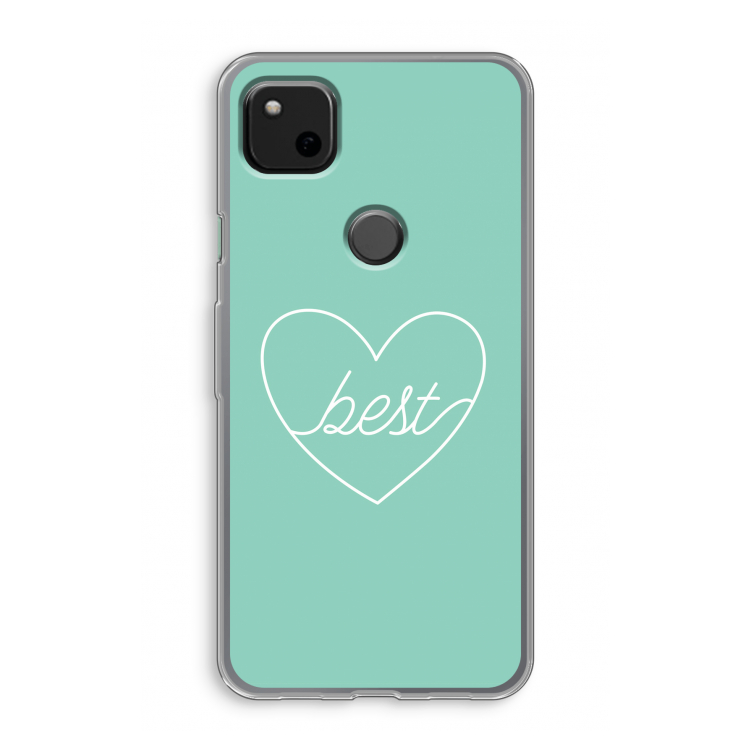 Best heart pastel: Google Pixel 4a Transparant Hoesje