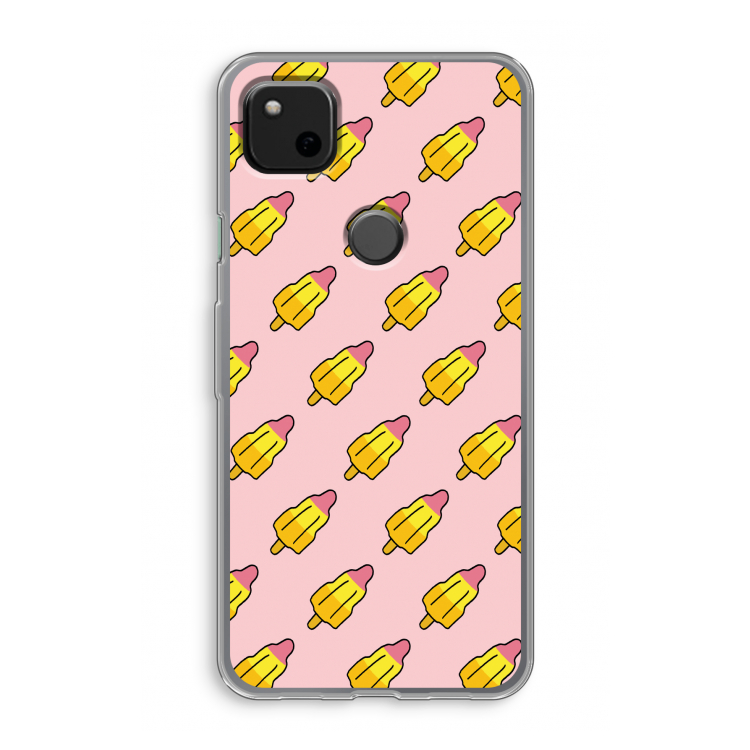 Waterijsjes: Google Pixel 4a Transparant Hoesje